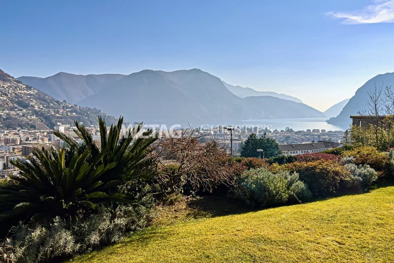 Lugano-Savosa: Wohnung mit grossem Privatgarten & Blick auf den Luganersee zu verkaufen (2)