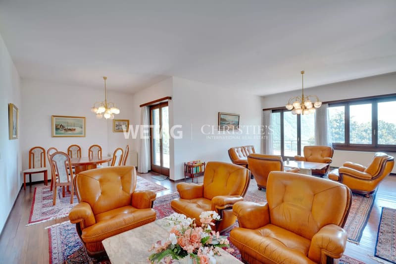 Lugano?Rovio: Villa mit Pool & herrlichem, offenem Blick auf den Luganersee zu verkaufen, ideal auch als Zweitwohnsitz (3)