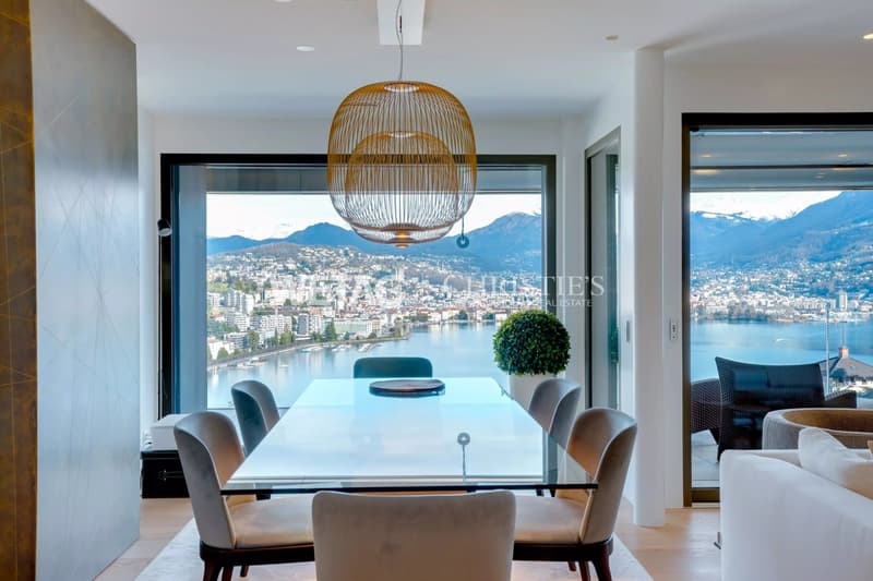 Moderne Attikawohnung zum Verkauf in Lugano-Paradiso mit herrlichem Seeblick, auch ideal als Zweitwohnsitz. (3)