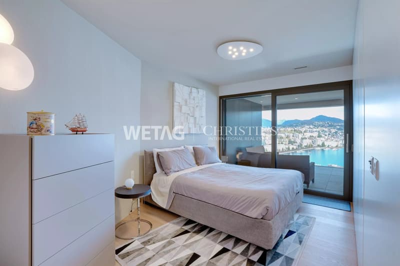 Moderne Attikawohnung zum Verkauf in Lugano-Paradiso mit herrlichem Seeblick, auch ideal als Zweitwohnsitz. (9)