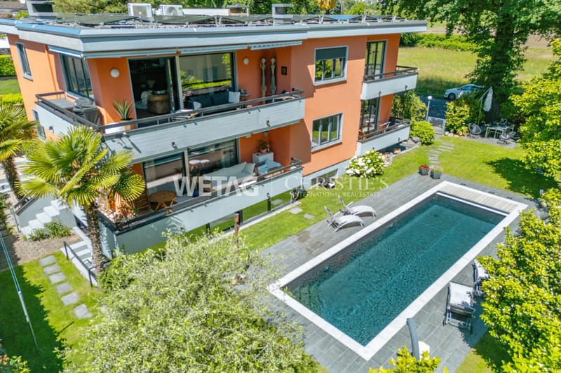 Elegantes Attikageschoss mit grosszügiger Terrasse in privilegierter Lage in Ascona zu verkaufen (1)
