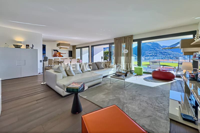 Wohnung in Porza mit privatem Garten & Blick auf den See zu mieten (3)