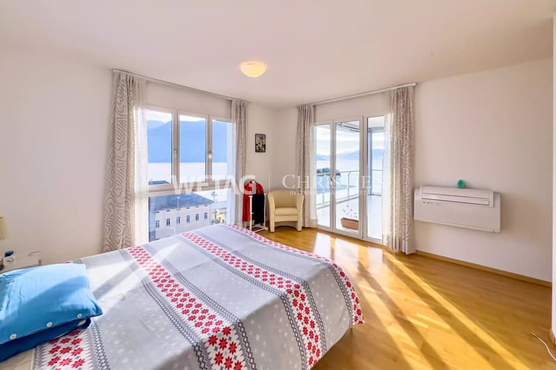 Moderne Attikawohnung mit grosszügigen Terrassen & Blick auf den Lago Maggiore in Brissago zu verkaufen (5)