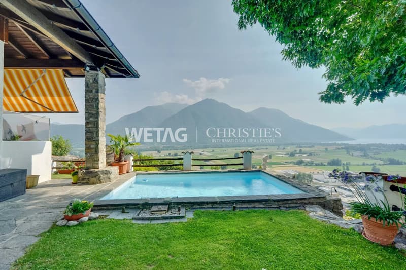 Riazzino?Lavertezzo: Mediterrane Villa mit grossem Garten & Aussenpool zu verkaufen (1)