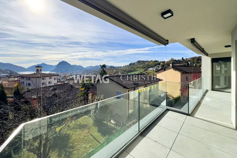 Elegante Penthouse-Wohnung im Rohbau in Lugano?Canobbio zu verkaufen, mit Panoramaterrasse & Blick auf den Luganersee (9)