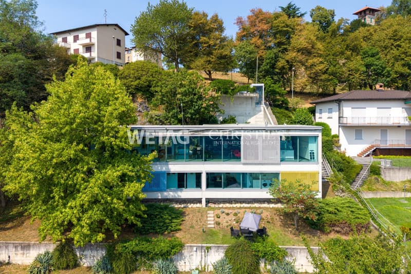 Lugano-Carona: Moderne Villa mit herrlichem Panoramablick auf den Luganersee zu verkaufen ? Zweitwohnsitz möglich (1)