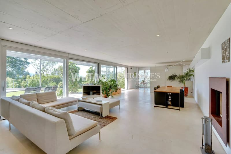 Elegante Villa mit grossem Garten & Aussenpool zum Verkauf in Lugano-Davesco Soragno (3)