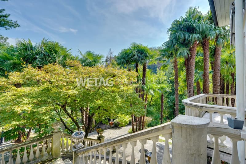 Lugano-Castel San Pietro: Elegante Villa inmitten einer grünen Oase mit Tennisplatz zu verkaufen ? Erstwohnsitz (2)