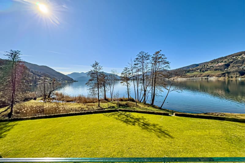 Lugano-Muzzano: Elegante möblierte 3.5-Zimmer-Wohnung mit direktem Zugang zum Luganersee zu verkaufen (2)
