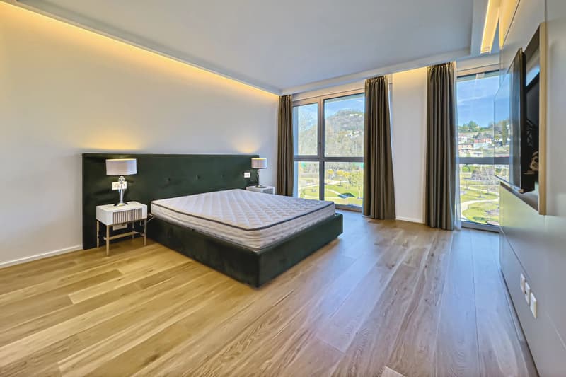 Lugano-Muzzano: Elegante möblierte 3.5-Zimmer-Wohnung mit direktem Zugang zum Luganersee zu verkaufen (5)