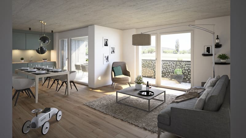 Neubau 4½-Zimmer-Wohnung in Stüsslingen (1)