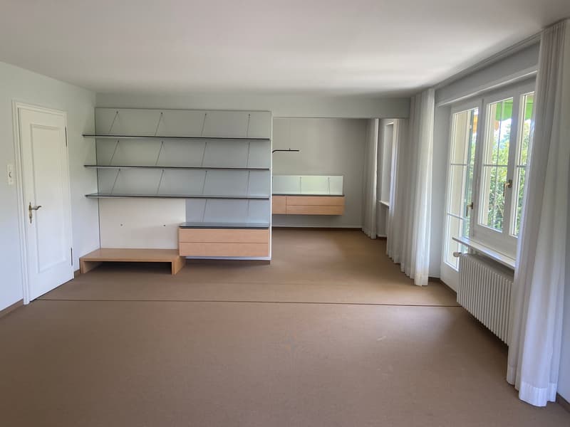 einseitig angebautes Einfamilienhaus mit separatem Garagengebäude und parkähnlicher Gartenanlage (10)