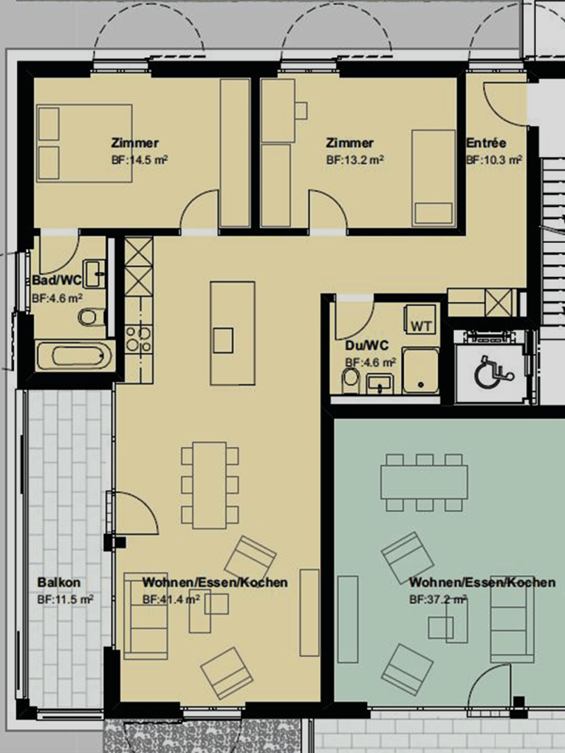 Geräumige 3.5 Zimmer-Wohnung im Grünen, 8416 Flaach (9)
