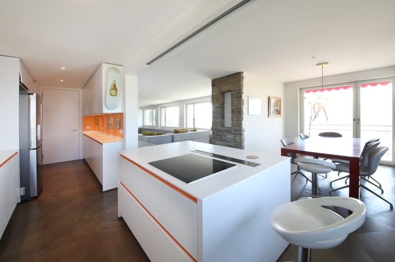 Liebhaberobjekt - 5 1/2-Zimmer-Wohnung mit Terrasse und Weitsicht über Zürich, See und Berger (5)