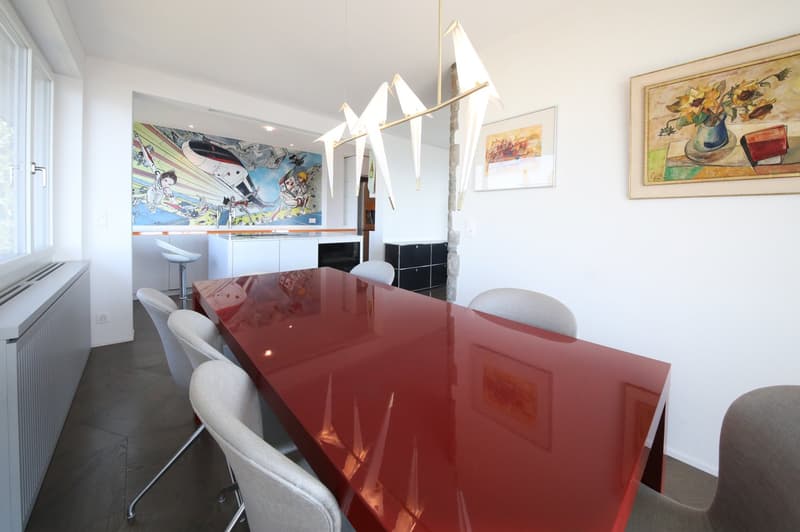 Liebhaberobjekt - 5 1/2-Zimmer-Wohnung mit Terrasse und Weitsicht über Zürich, See und Berger (3)