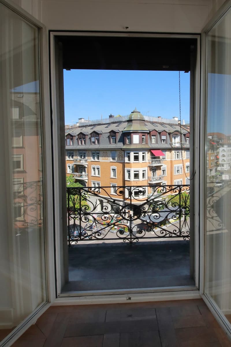 Elegantes 4-Zimmer-Altbau-Bijou (110m2) mit Balkon, Kreis 3 (3)