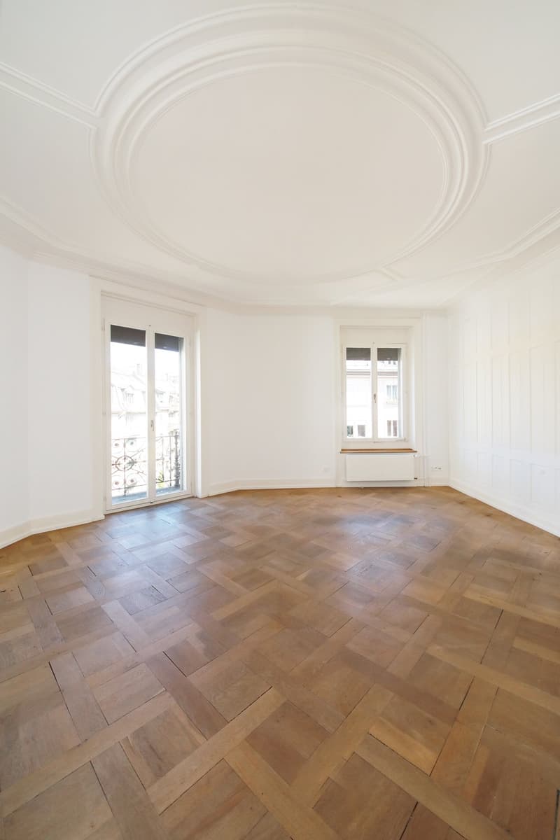 Elegantes 4-Zimmer-Altbau-Bijou (110m2) mit Balkon, Kreis 3 (2)