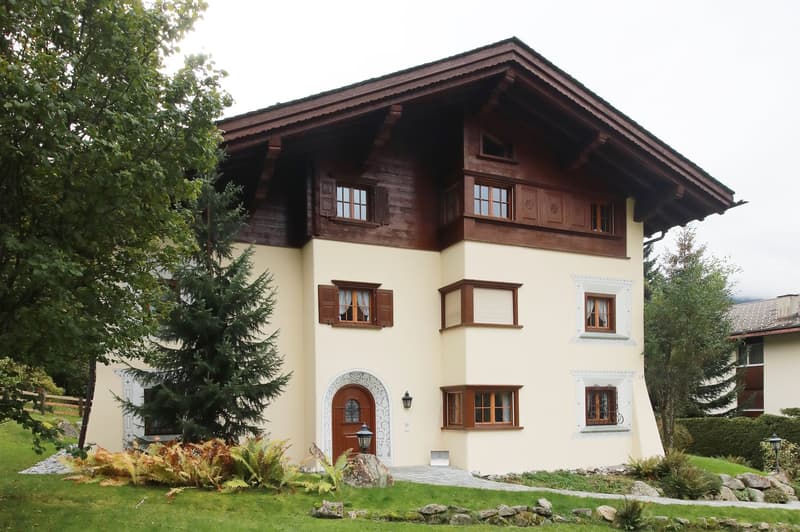 3.5-Zimmer-Top-Wohnung (115 m2) in charmantem Chalet mit Sauna - Klosters Platz (5)