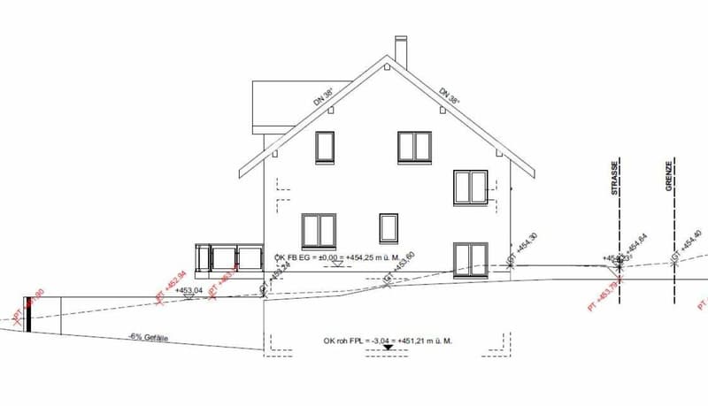 Zu verkaufen bei 8556 Wigoltingen, neues freistehendes 6½ Zi.-EFH am Südhang, an ruhiger, sonniger Lage mit Weitsicht /Massivbau ! (10)
