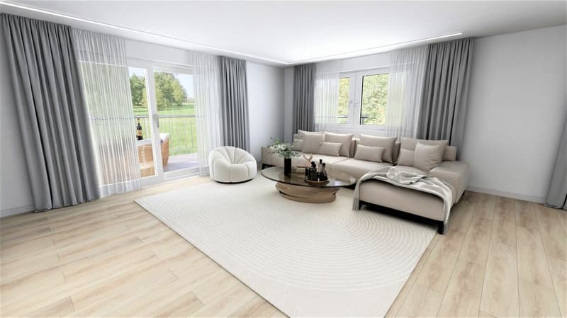 Zu verkaufen bei 8556 Wigoltingen, neues freistehendes 6½ Zi.-EFH am Südhang, an ruhiger, sonniger Lage mit Weitsicht /Massivbau ! (5)