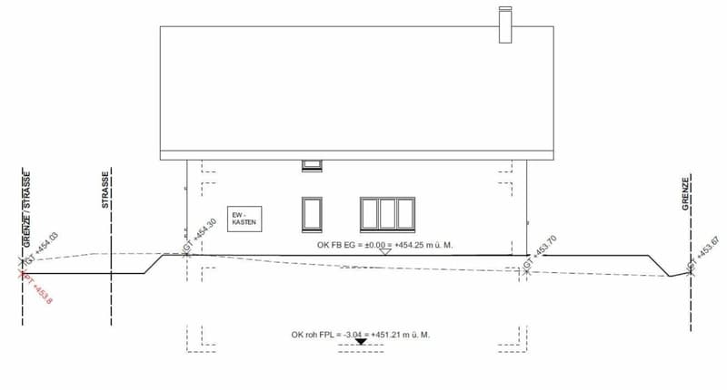 Zu verkaufen bei 8556 Wigoltingen, neues freistehendes 6½ Zi.-EFH am Südhang, an ruhiger, sonniger Lage mit Weitsicht /Massivbau ! (9)