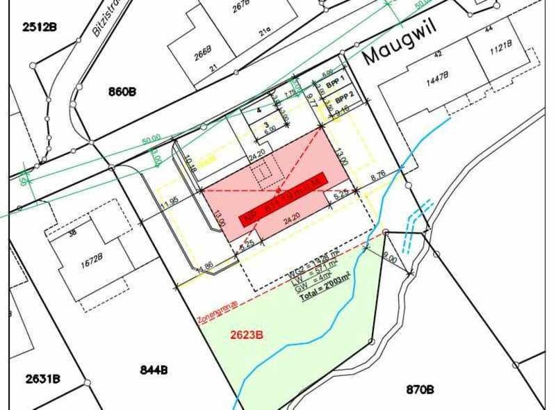 Zu verkaufen 3½ Zi.-Whg., an der Maugwilerstrasse 40 in 9552 Maugwil bei Bronschhofen /103 m2 Wohnfläche, naturverbundene Lage /Steuerfuss 9500 Wil ! (2)