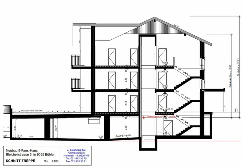 Zu verkaufen an der Bleichelistr. 5 im Bühler, bei Teufen: 3.5 Zimmer Erstbezugswohnung mit grosszügiger Einteilung im 1.OG. (12)