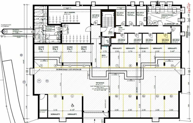 Zu verkaufen an der Bleichelistr. 5 im Bühler, bei Teufen: 3.5 Zimmer Erstbezugswohnung mit grosszügiger Einteilung im 1.OG. (11)