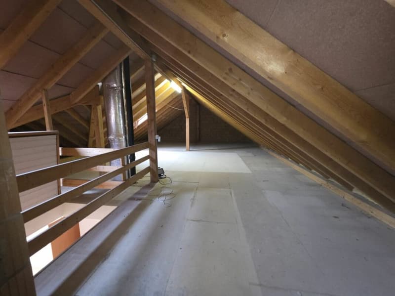 Zu verkaufen an der Haushaldenstrasse 2a in 8374 Dussnang; grosse 5½ Zi.-Dachwohnung, an ruhiger, sonniger Lage /nur 2 Gehminute bis ÖV ! (15)