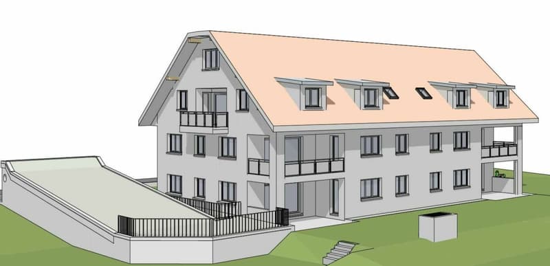 Zu vermieten 4½ Zi.-Whg., an der Maugwilerstrasse 40 in 9552 Maugwil bei Bronschhofen, naturverbundene Lage /Steuerfuss 9500 Wil ! (2)