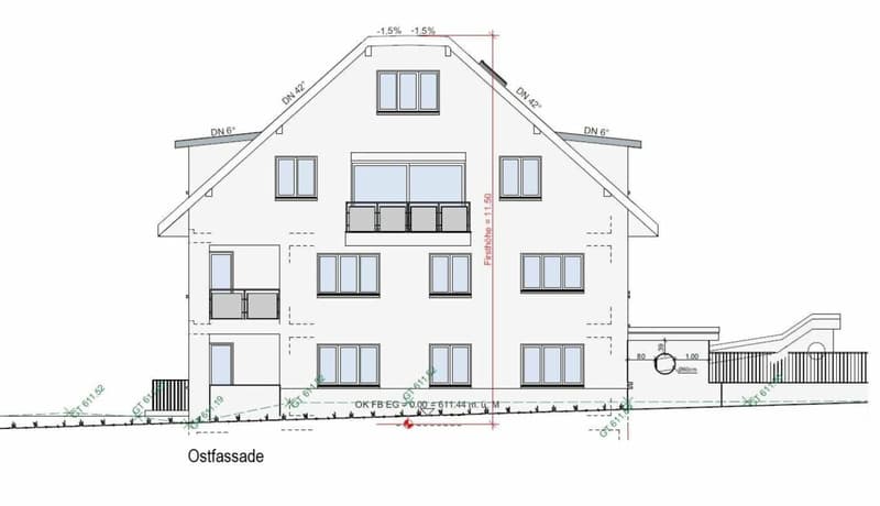 Zu vermieten 3½ Zi.-Whg., an der Maugwilerstrasse 40 in 9552 Maugwil bei Bronschhofen /103 m2 Wohnfläche, naturverbundene Lage /Steuerfuss 9500 Wil ! (8)