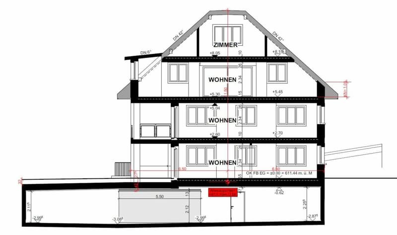 Zu vermieten 4½ Zi.-Maisonettewhg., an der Maugwilerstrasse 40 in 9552 Maugwil bei Bronschhofen /150 m2 Wohnfläche, naturverbundene Lage /Steuerfuss 9500 Wil ! (7)