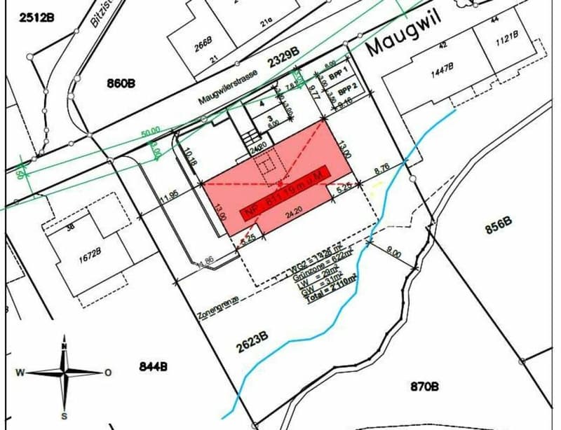 Zu vermieten 4½ Zi.-Maisonettewhg., an der Maugwilerstrasse 40 in 9552 Maugwil bei Bronschhofen /150 m2 Wohnfläche, naturverbundene Lage /Steuerfuss 9500 Wil ! (3)
