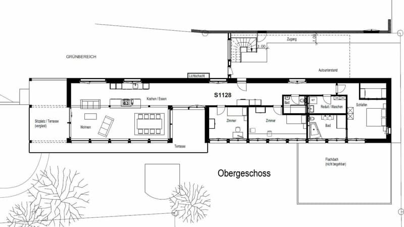 Zu verkaufen grosse, helle 4.5 Zi.-Wohnung 9055 Bühler bei Teufen. Mit Weitsicht ins Grüne und nur 2 Gehminuten bis ÖV ! (3)