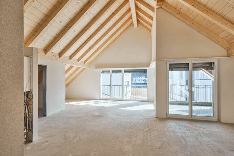 Appartement de 4 1/2 pièces en mansarde avec balcon et grenier (5)