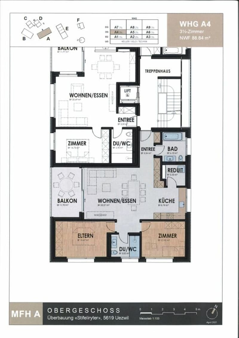 3 1/2 Zimmer-Wohnung (A4) (9)