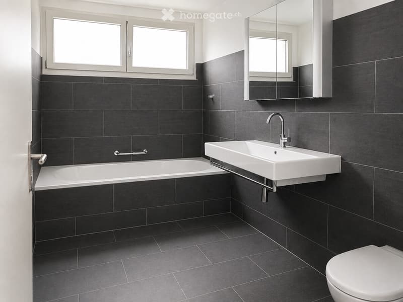 Badezimmer mit Badewanne