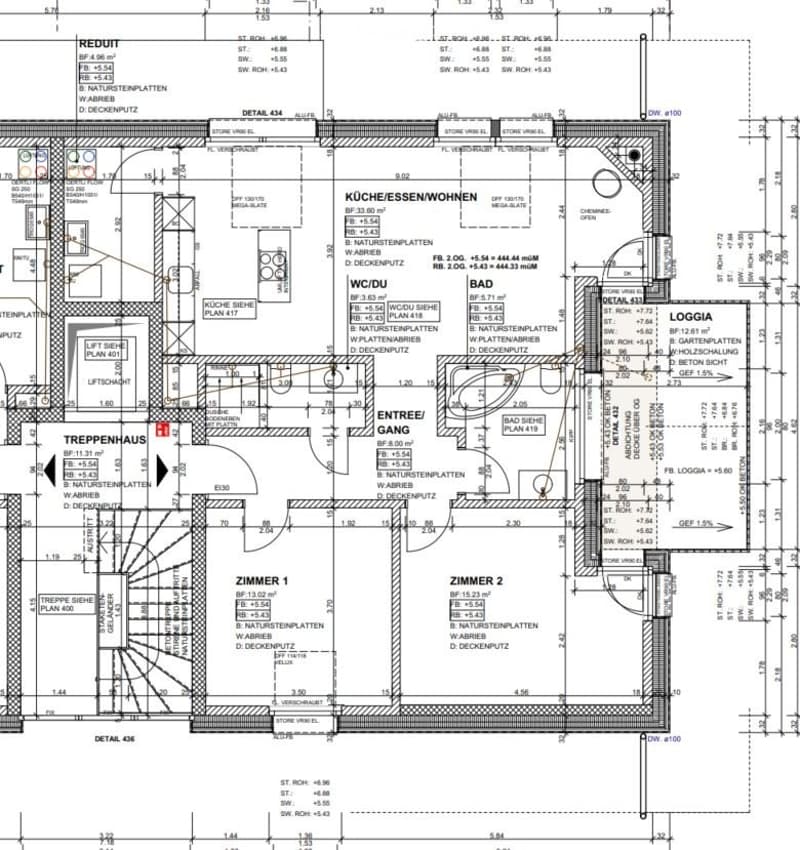 Grundrissplan 3.5-ZWG DG rechts