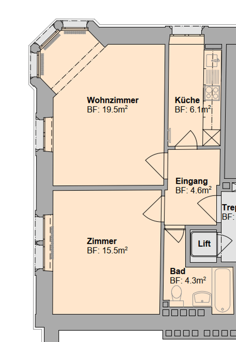 Befristet: Charmante Altbauwohnung bis zum 31.03.2027 zu vermieten (6)