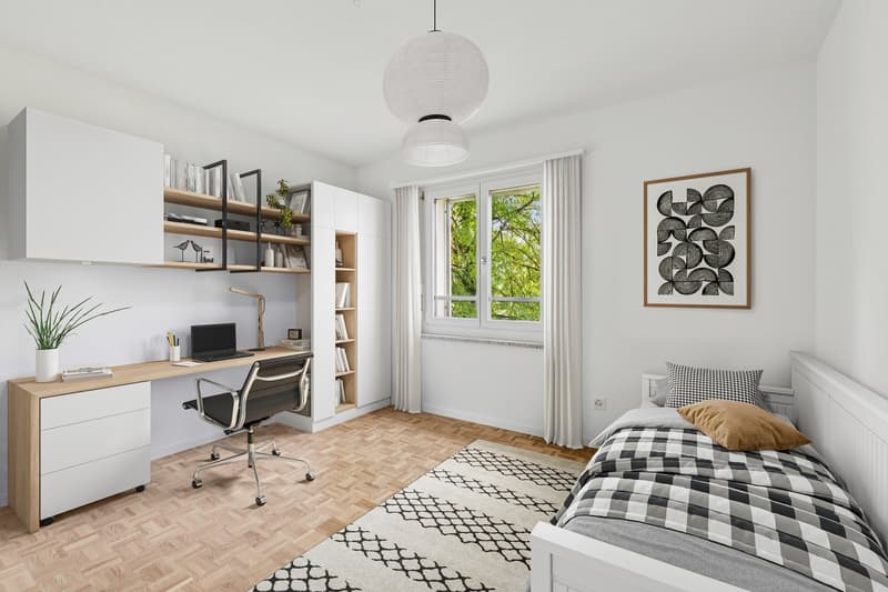3.5-Zimmerwohnung mit sonnigem Balkon und Blick ins Grüne (5)