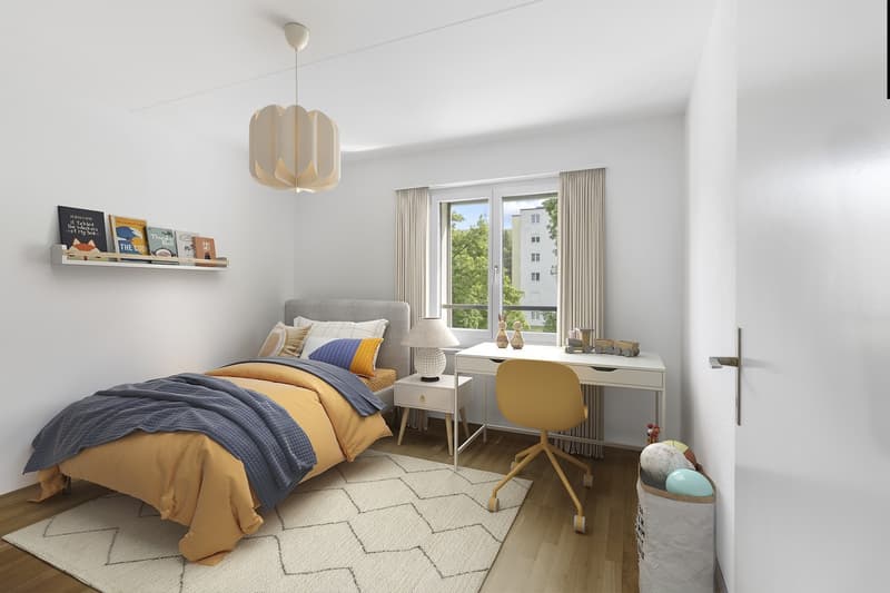 4.5-Zimmerwohnung mit sonniger Dachterrasse und Blick ins Grüne (6)