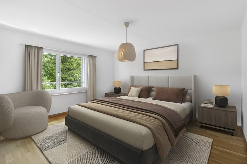 atemberaubende 4.5-Zimmerwohnung mit sonniger Dachterrasse und Blick ins Grüne (4)