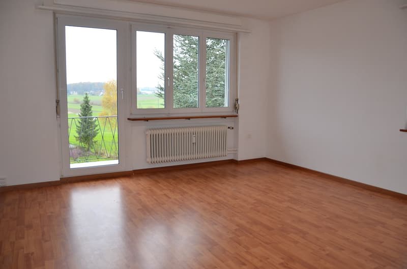 helles Wohnzimmer mit Laminat