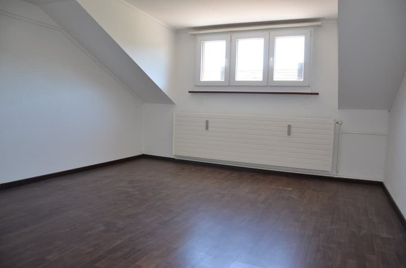 geräumiges Wohnzimmer mit Laminat