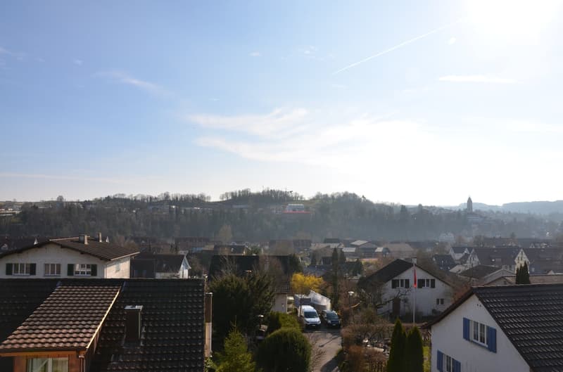 herrliche Weitsicht vom Balkon aus