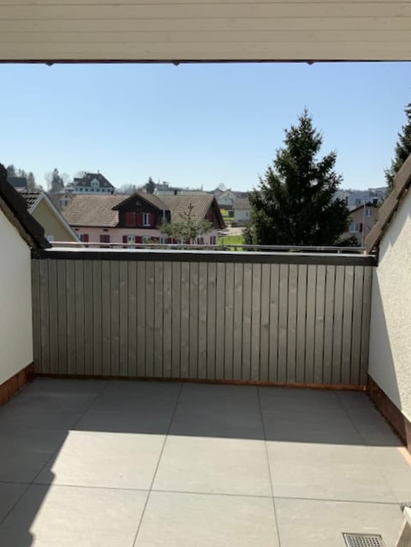 sonniger Balkon