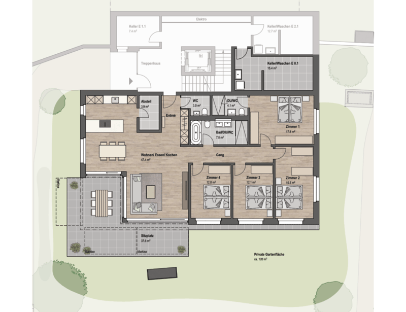 Raum für Familie, Ausblick und Gartenmomente (6)