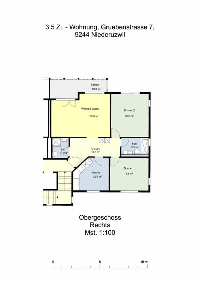 3 1/2 Zimmer Wohnung in Niederuzwil (2)