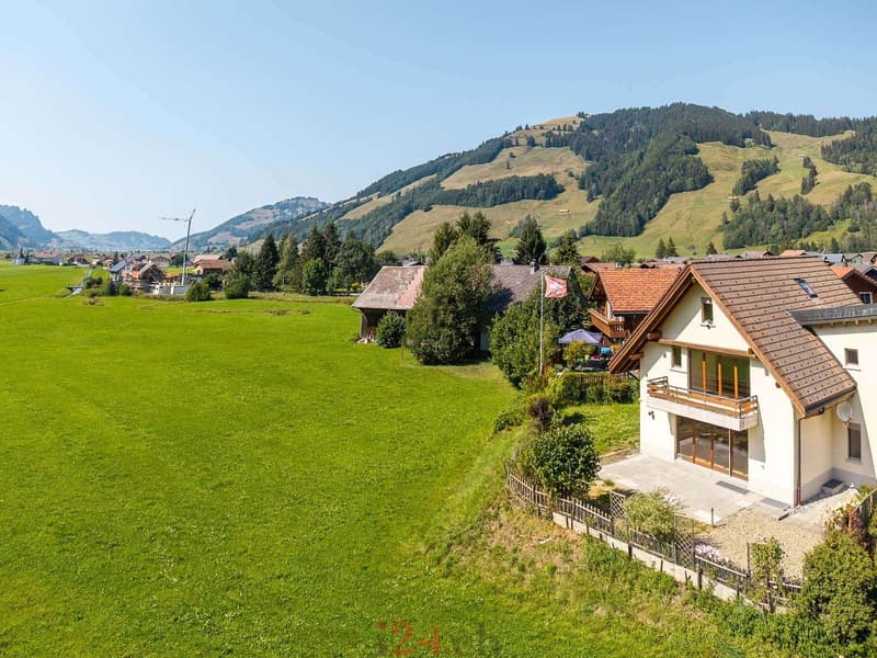 6.5 Zi.-Doppelhaushälfte mit Studio, Garten und Bergblick (2)