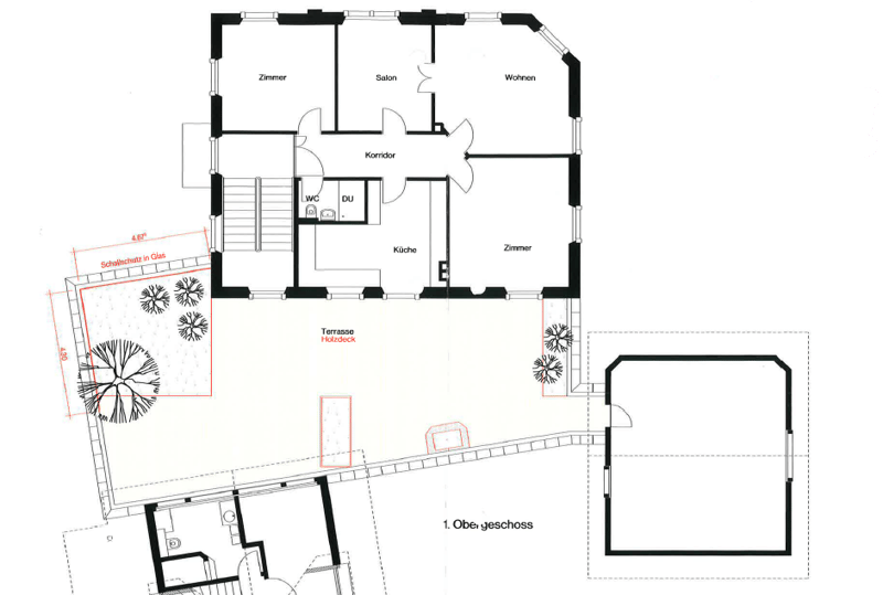 8.5-Zimmer-Maisonettewohnung mit Altbaucharme, grosser Terrasse und Garten in Hausen am Albis (22)